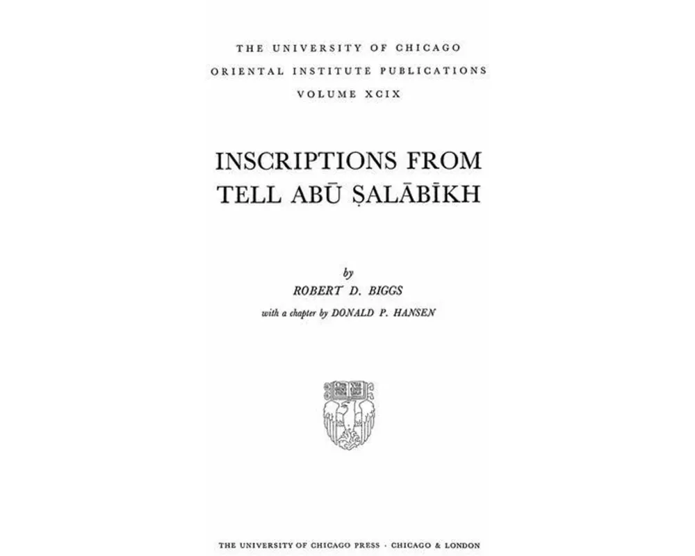 Inscriptions from Tell Abu Salabikh