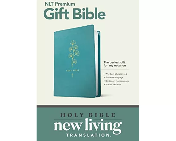 Premium Gift Bible NLT (Red Letter, Leatherlike, Teal)