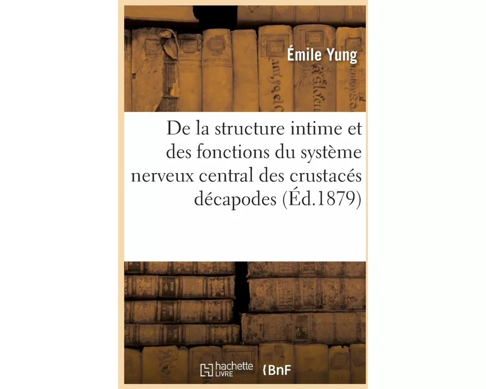 de la Structure Intime Et Des Fonctions Du Système Nerveux Central Des Crustacés Décapodes