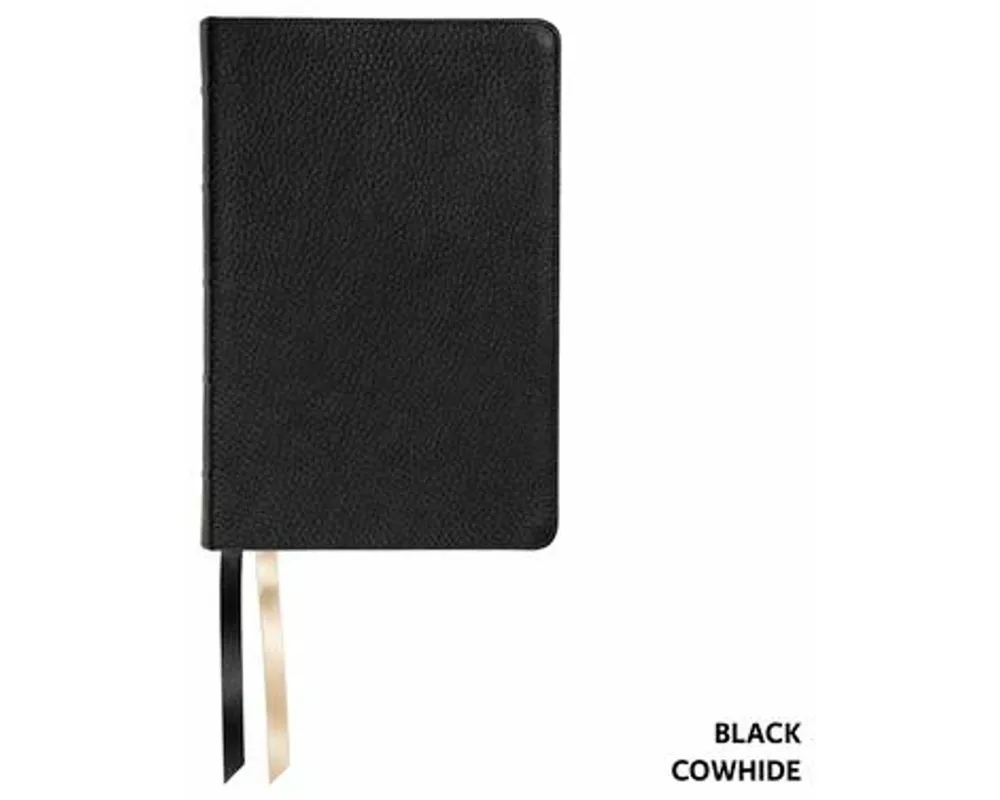 NASB Handy Size, Paste-Down Black Cowhide