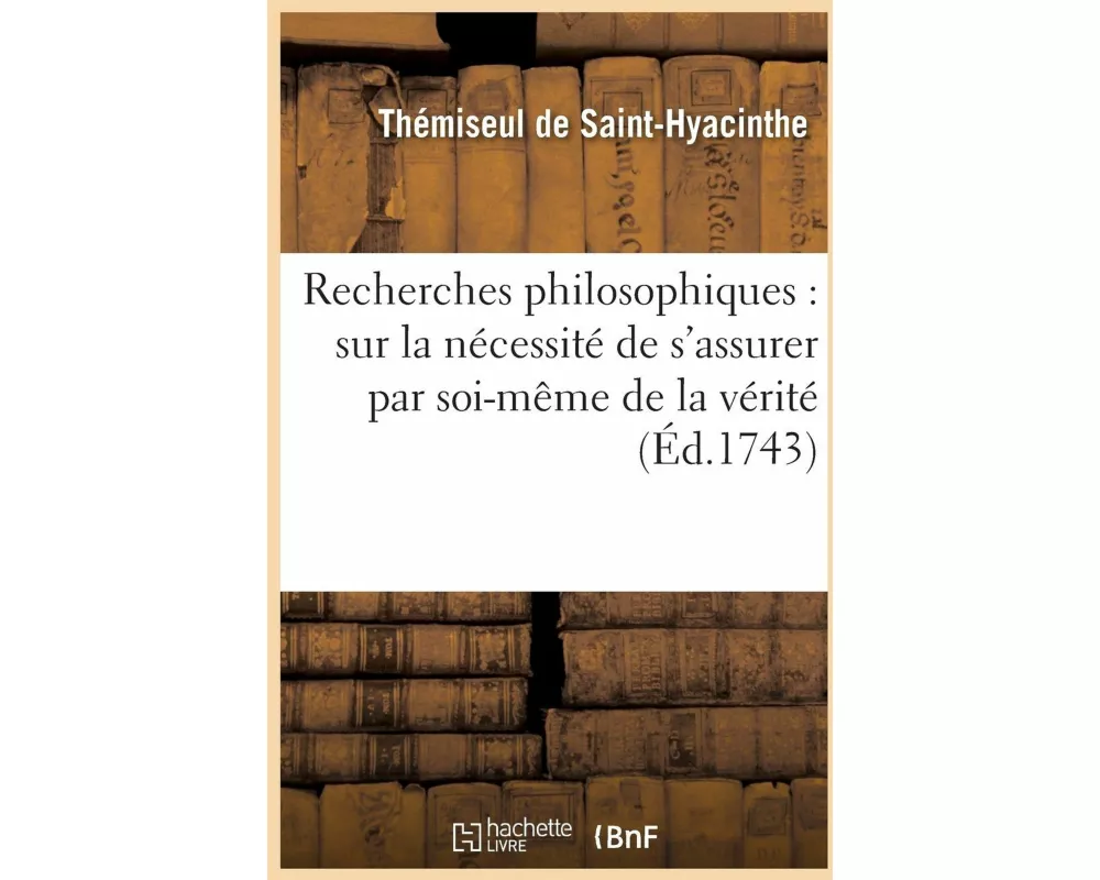 Recherches philosophiques