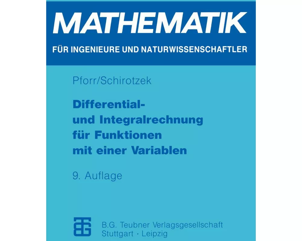 Differential- und Integralrechnung für Funktionen mit einer Variablen