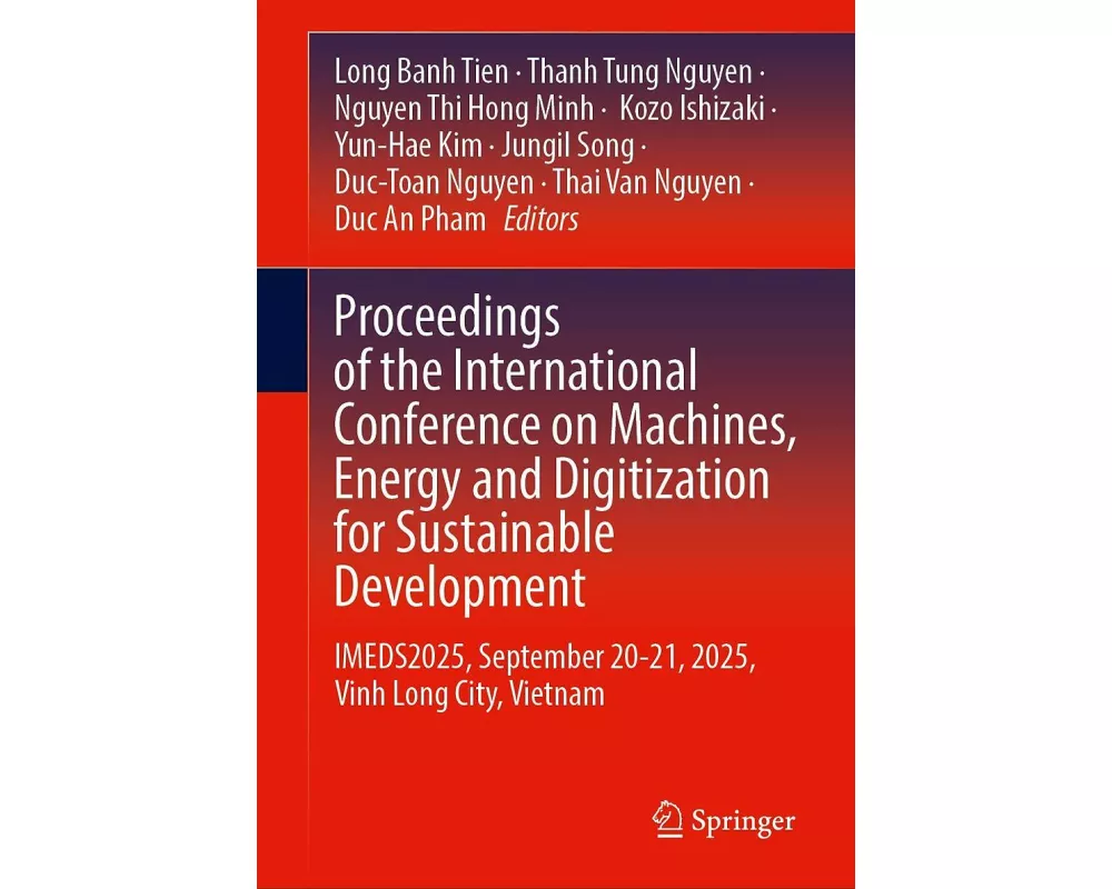 Proceedings of the International Conference on Machines, Energy and Digitization for Sustainable Development