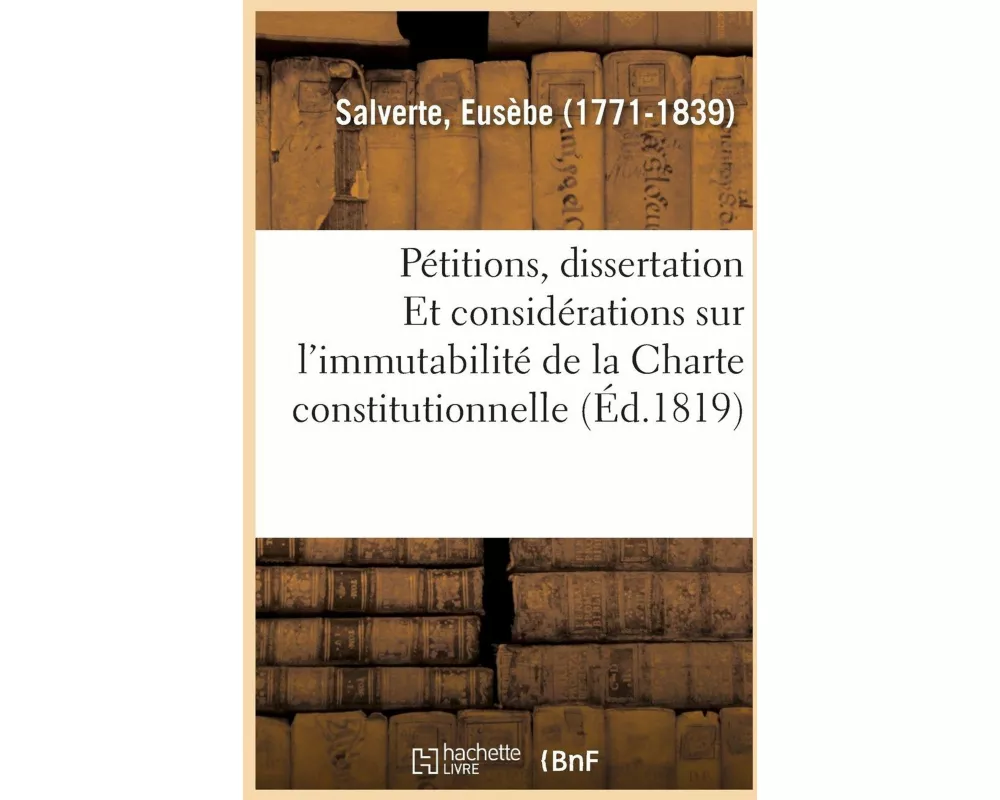Des Pétitions, Dissertation