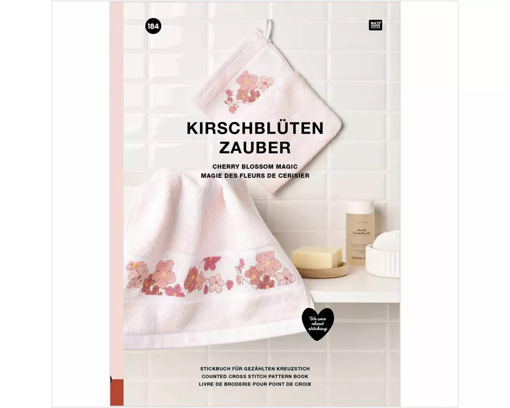 Stickbuch 184 Kirschblütenzauber - Stickbuch für gezählten Kreuzstich