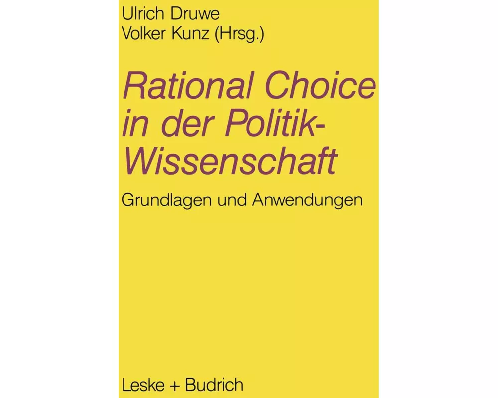 Rational Choice in der Politikwissenschaft