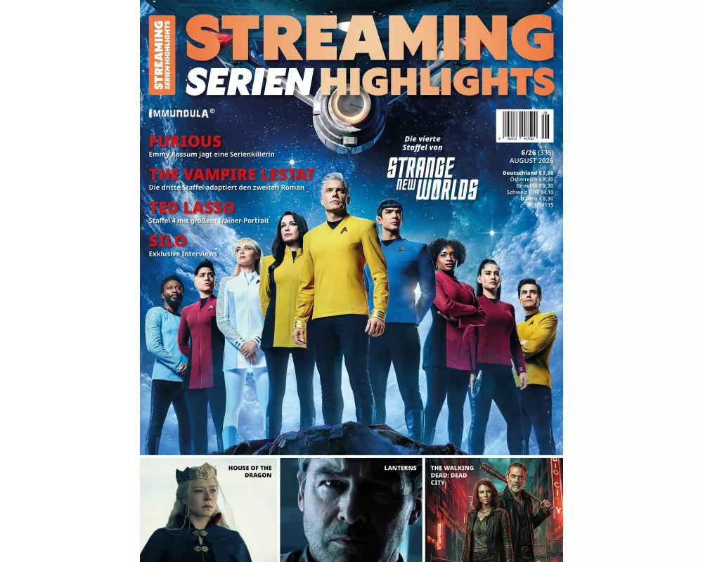 STREAMING SERIEN HIGHLIGHTS. Ausgabe August 2026 (#335)