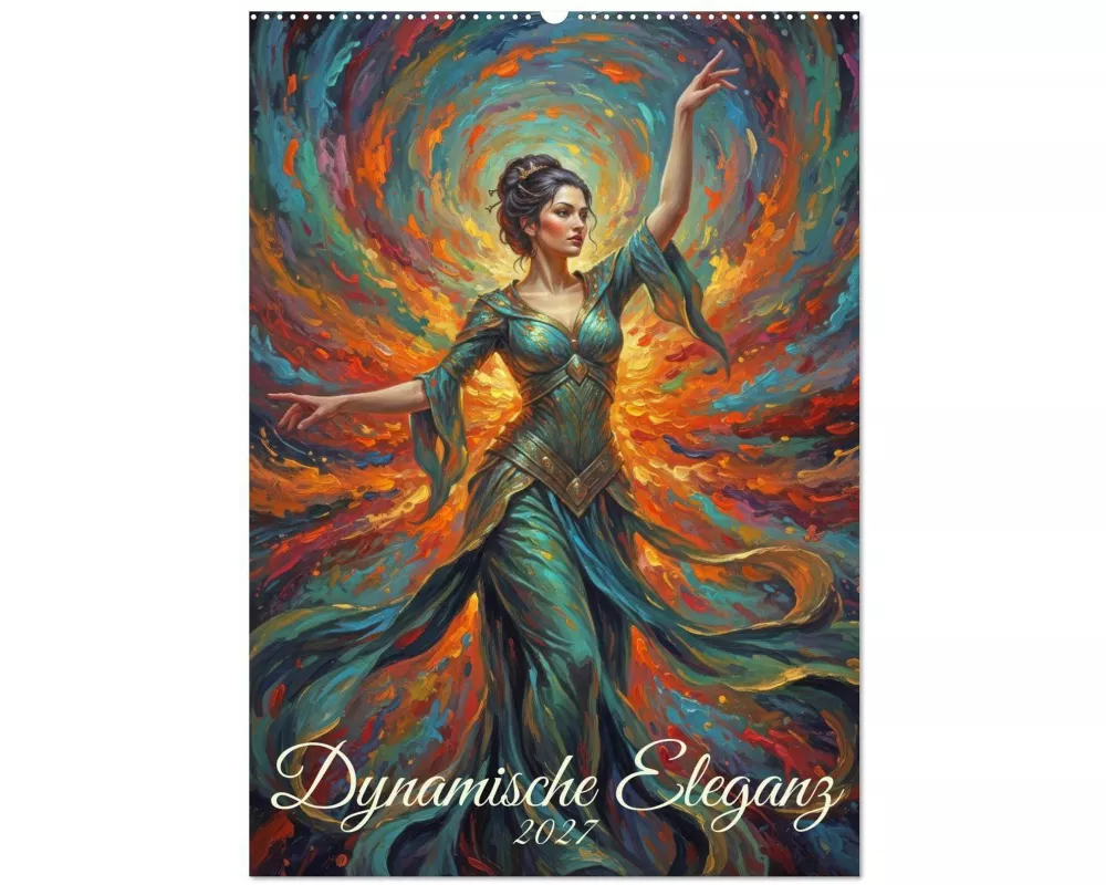 Dynamische Eleganz (Wandkalender 2027 DIN A2 hoch), CALVENDO Monatskalender