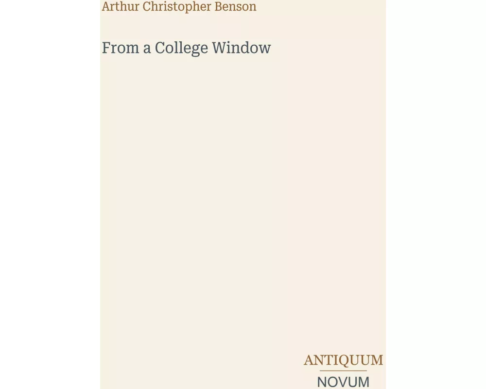 From a College Window
