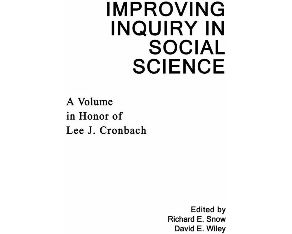 Improving Inquiry in Social Science