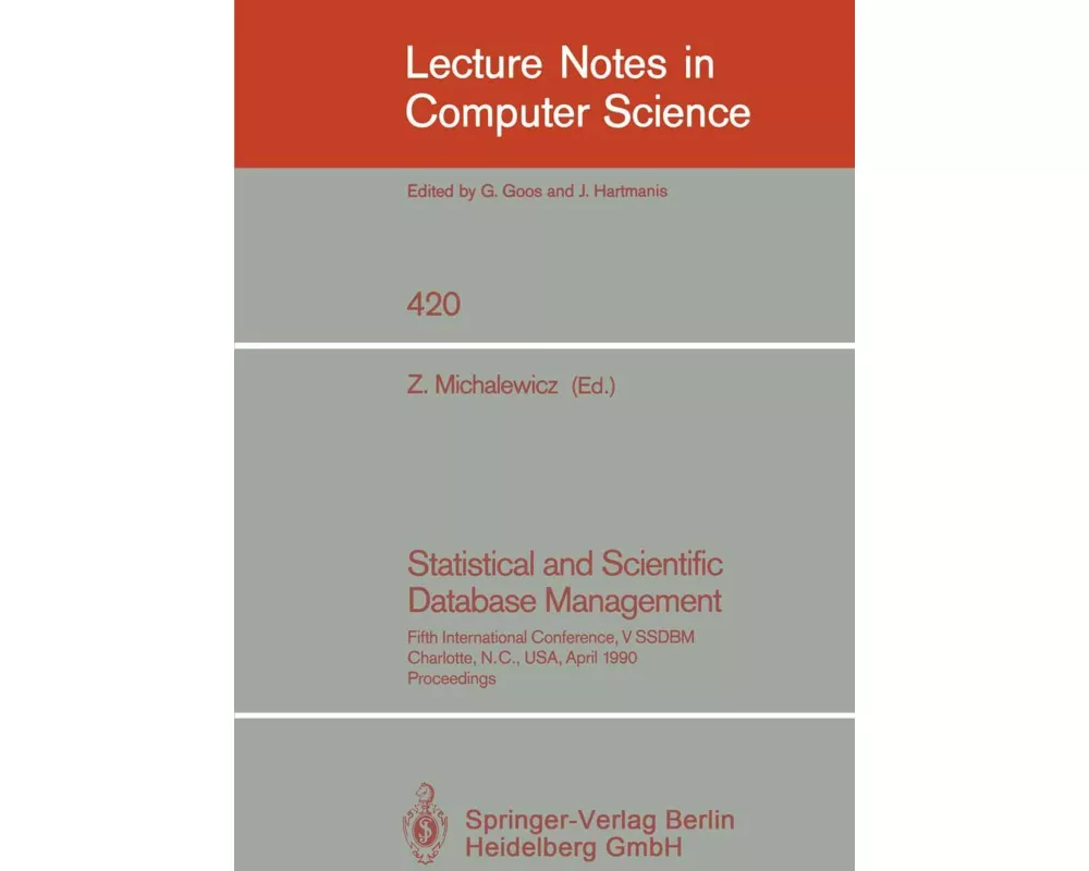 Statistical and Scientific Database Management