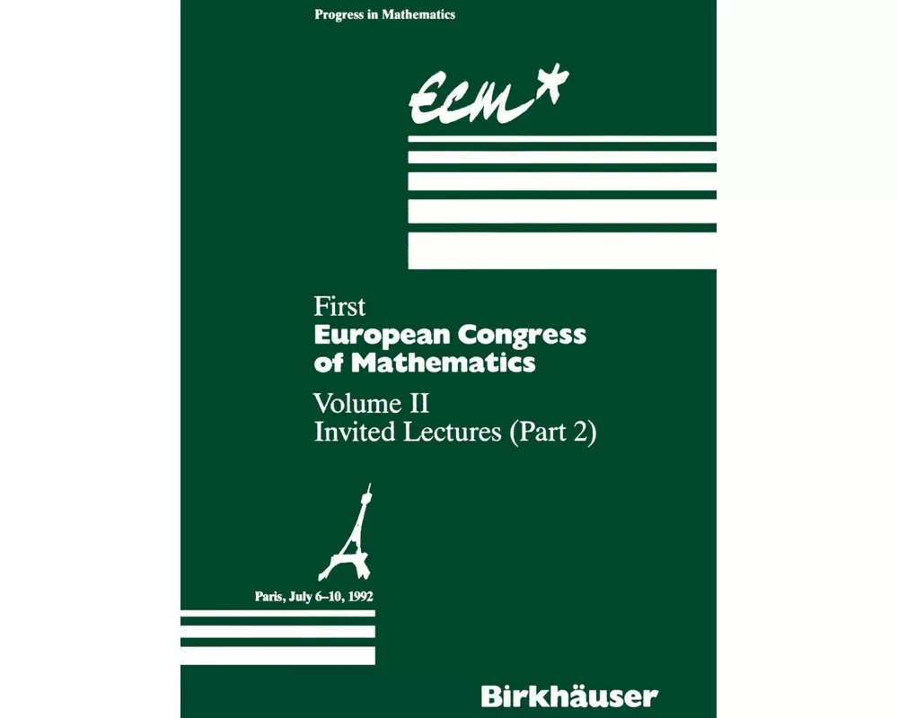 First European Congress of Mathematics Paris, July 6-10, 1992