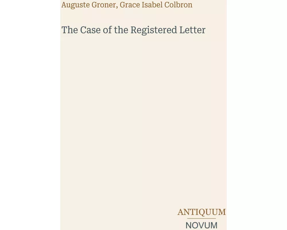 The Case of the Registered Letter