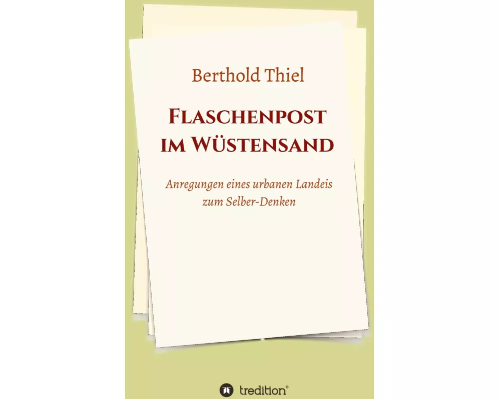 Flaschenpost im Wüstensand