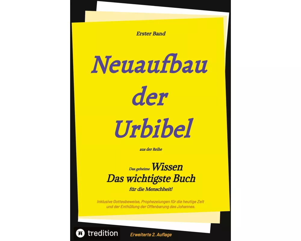 2. Auflage 1. Band von Neuaufbau der Urbibel