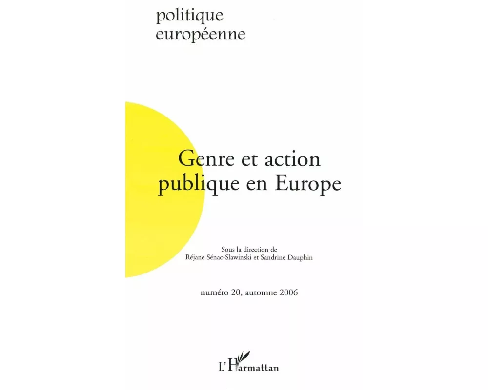 Genre et action publique en Europe