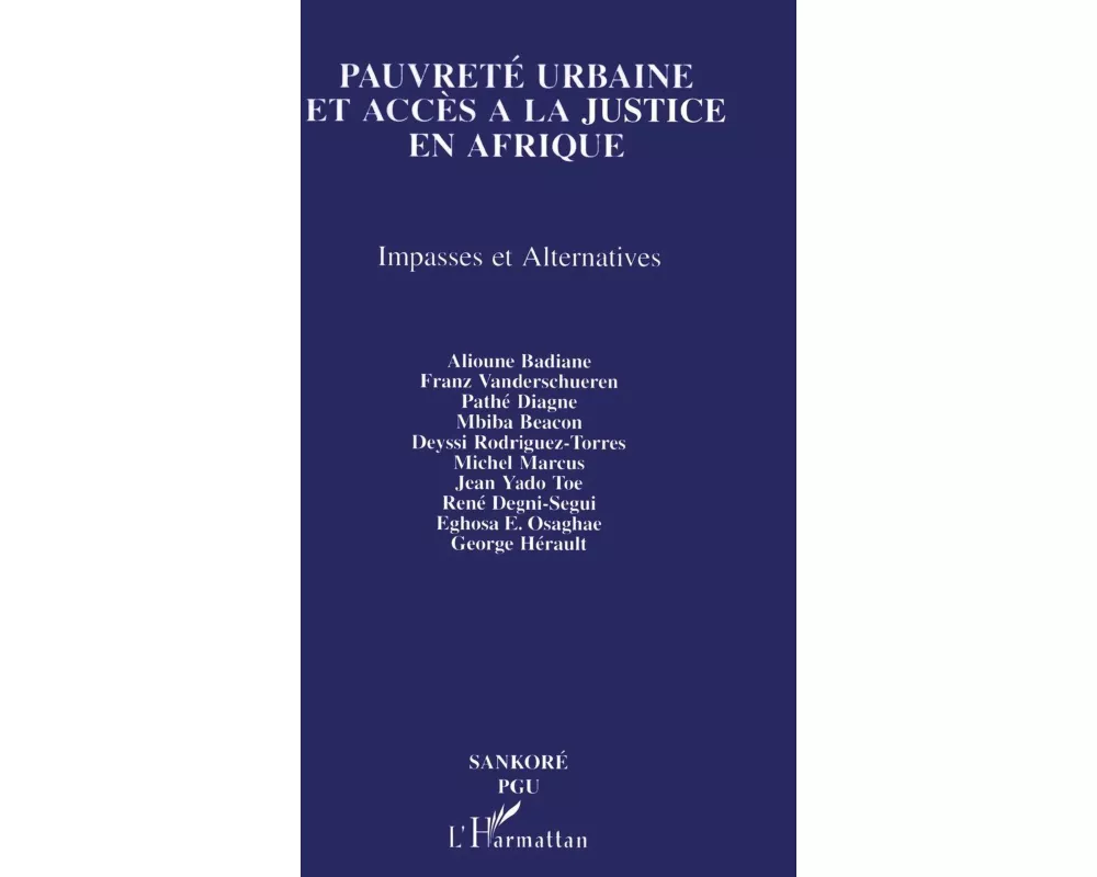 Pauvreté urbaine et accès à la justice en Afrique