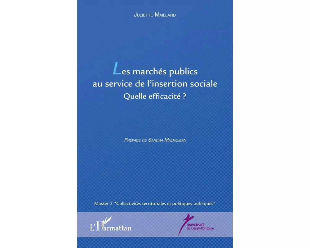 Les marchés publics au service de l'insertion sociale