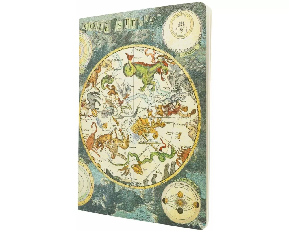 Celestial Planisphere A4 Lined (Early Cartography) Cahier
