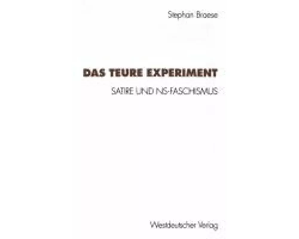 Das teure Experiment