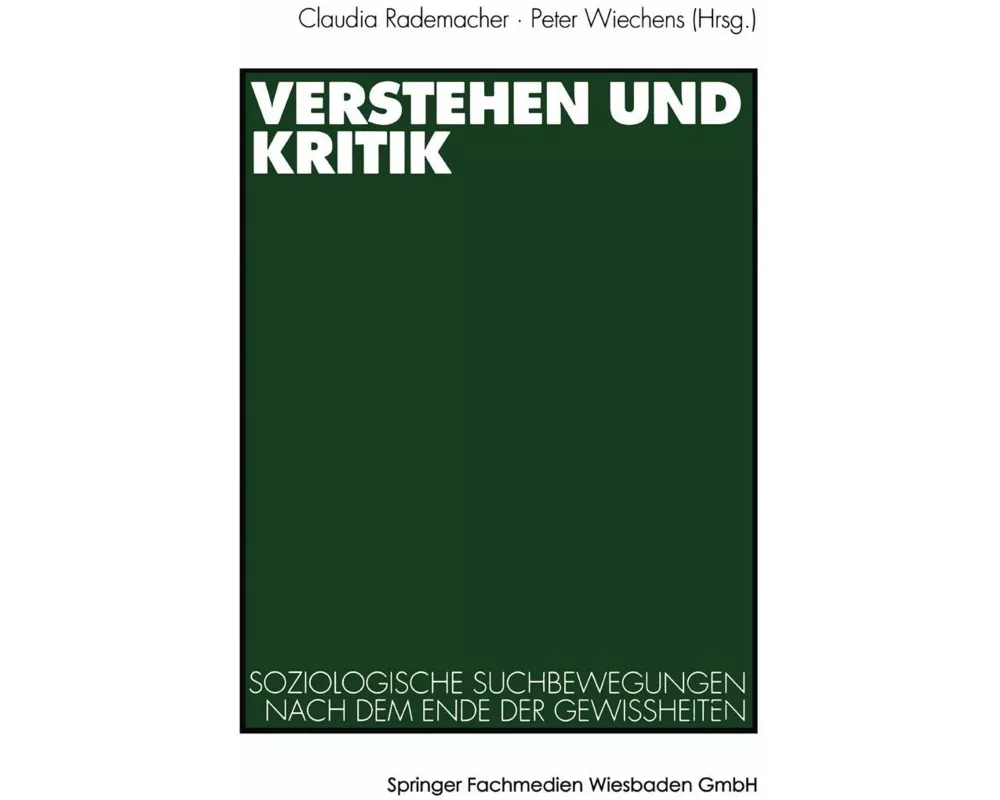 Verstehen und Kritik