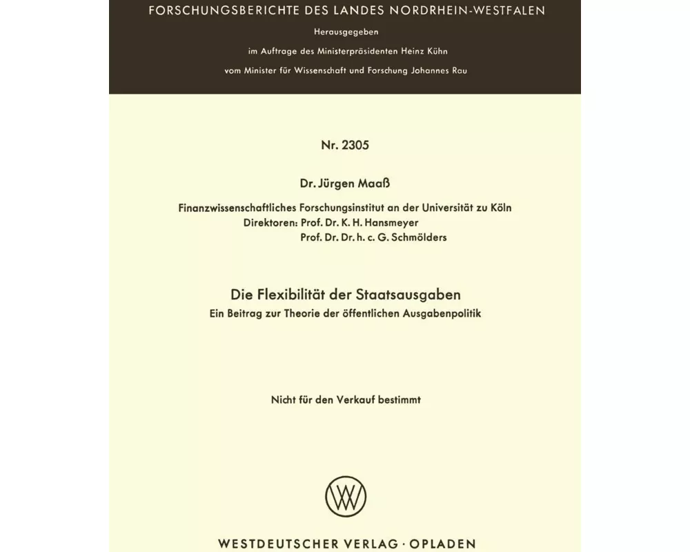 Die Flexibilität der Staatsausgaben