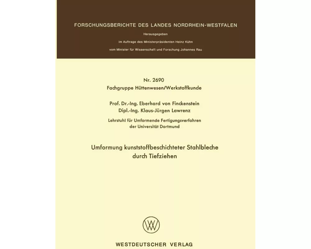 Umformung kunststoffbeschichteter Stahlbleche durch Tiefziehen