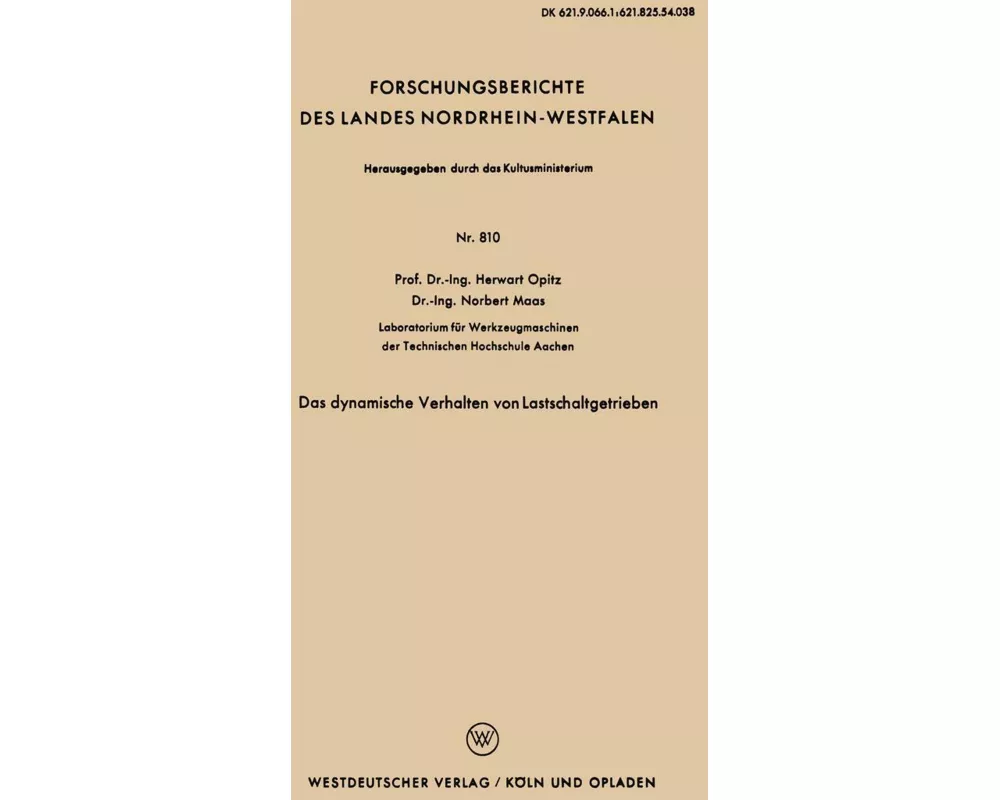 Das dynamische Verhalten von Lastschaltgetrieben