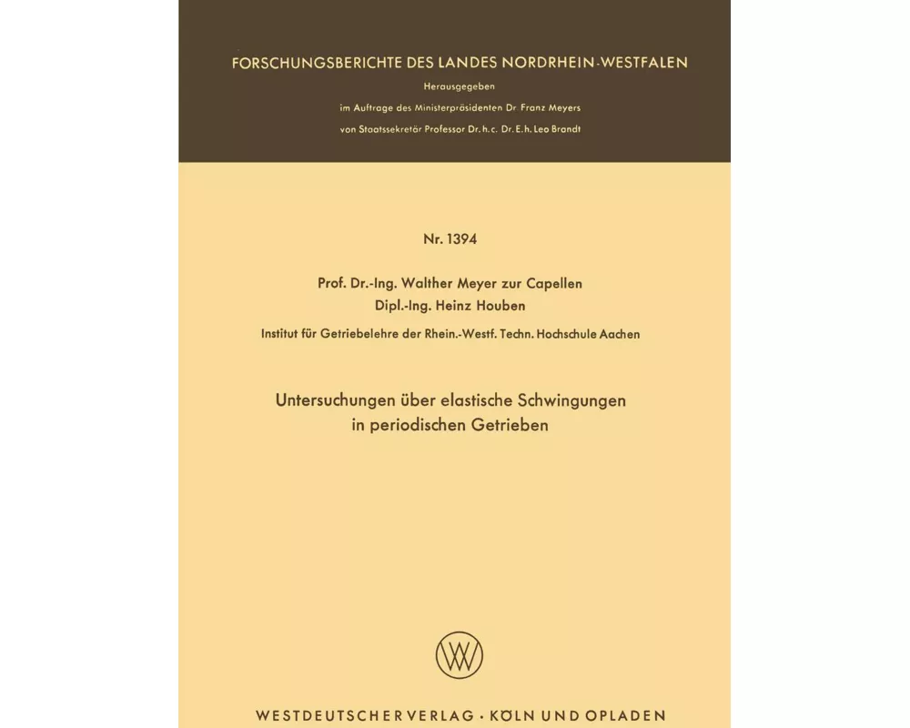 Untersuchungen über elastische Schwingungen in periodischen Getrieben