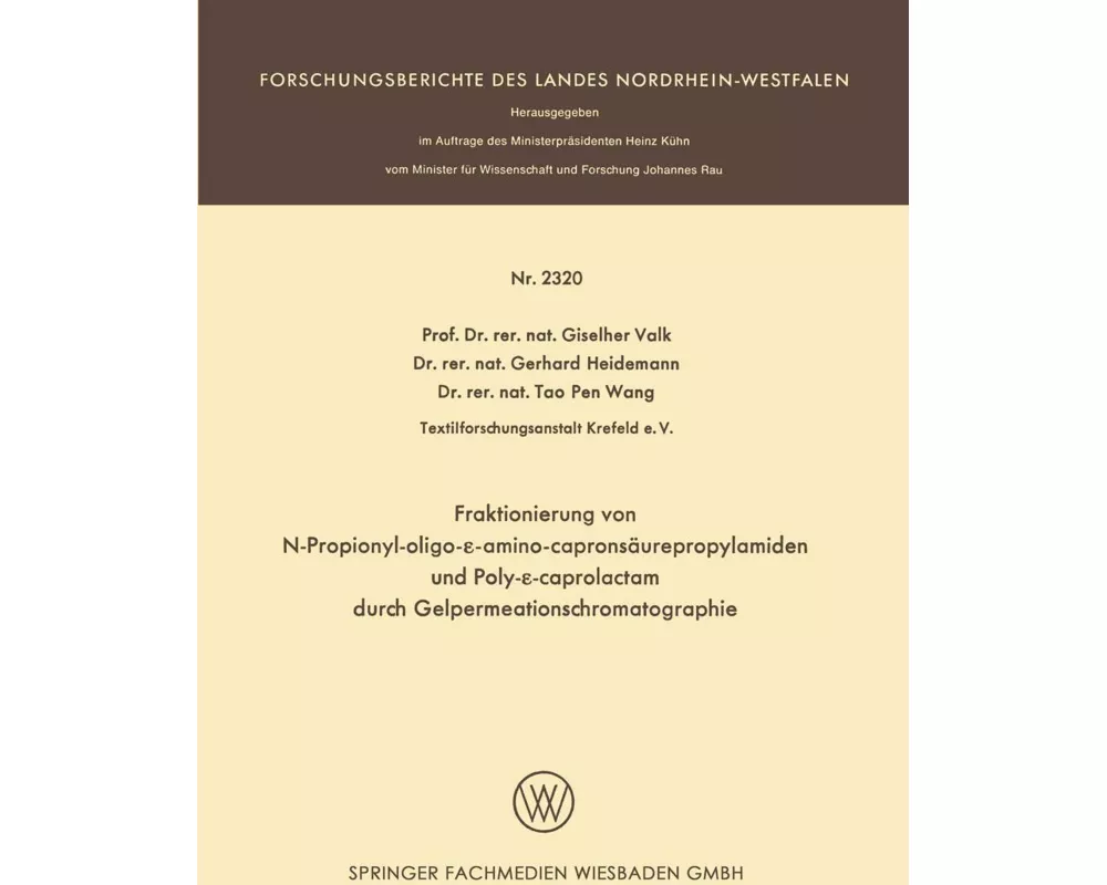 Fraktionierung von N-Propionyl-oligo-¿-aminocapronsäurepropylamiden und Poly-¿-caprolactam durch Gelpermeationschromatographie