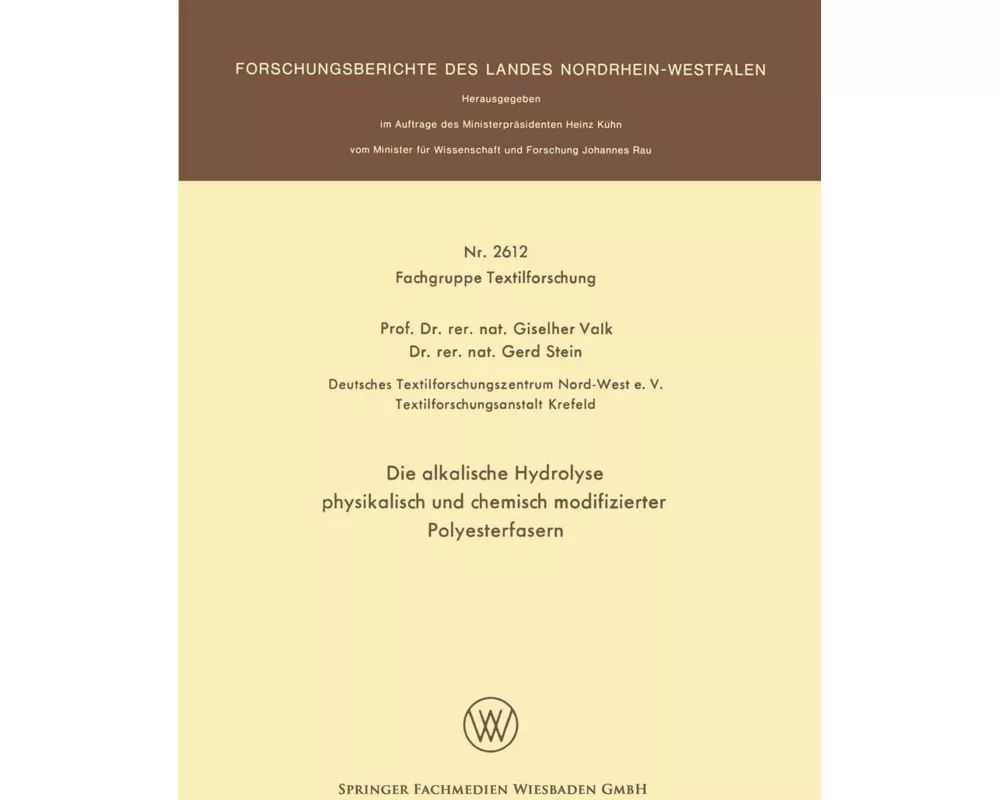 Die alkalische Hydrolyse physikalisch und chemisch modifizierter Polyesterfasern