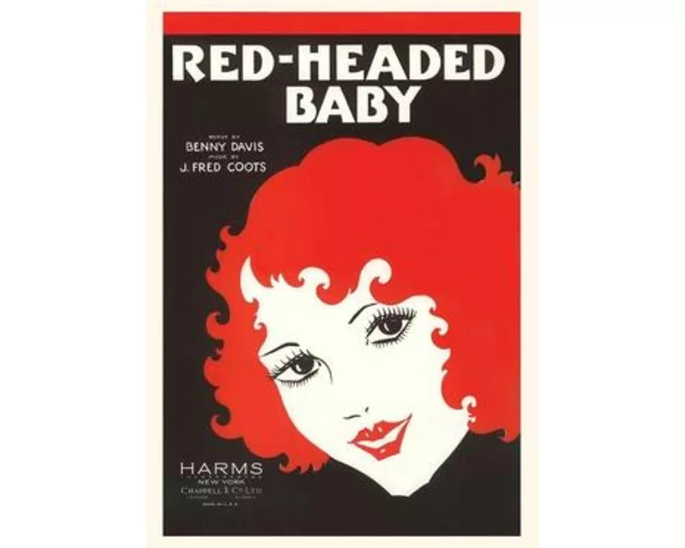 Vintage Journal Sheet Music for Red-headed Baby