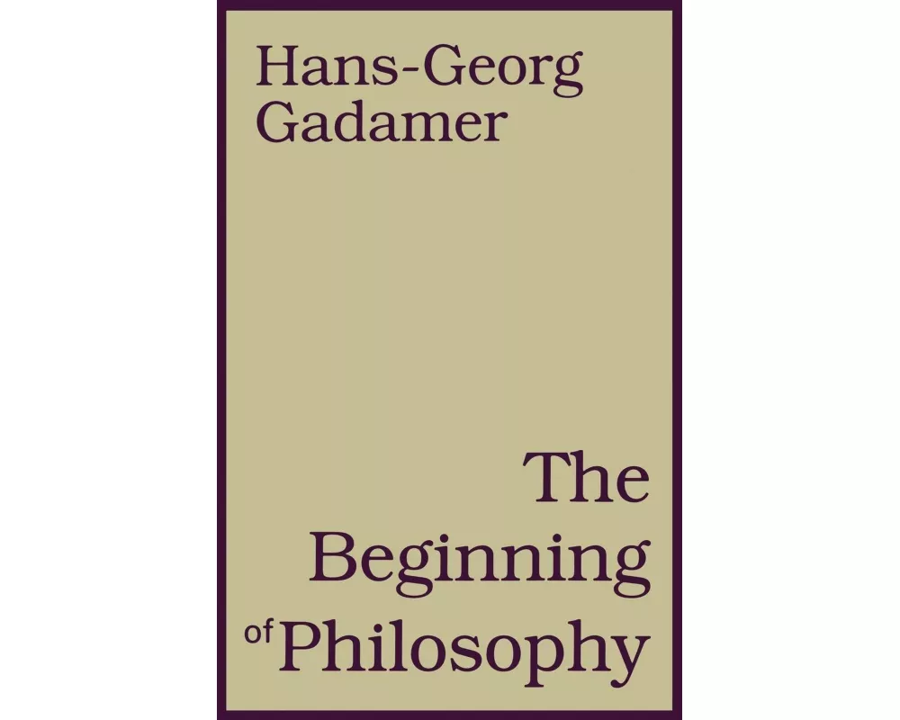 Beginning of Philosophy