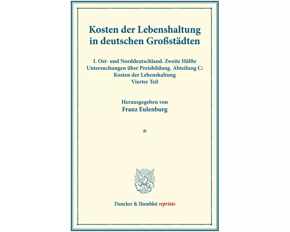 Kosten der Lebenshaltung in deutschen Großstädten