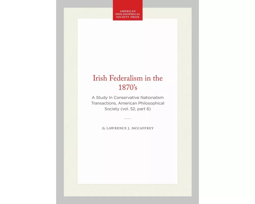 Irish Federalism in the 1870's