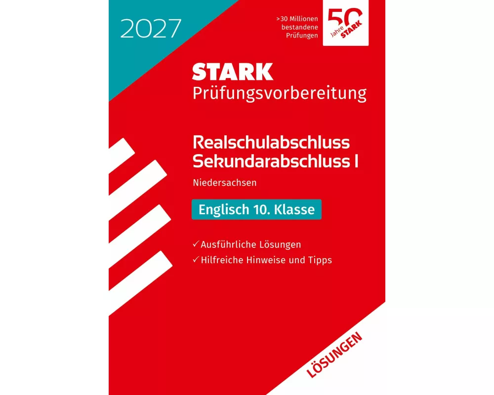 STARK Lösungen zu Englisch - Realschulabschluss 2027 Niedersachsen - Prüfungsvorbereitung