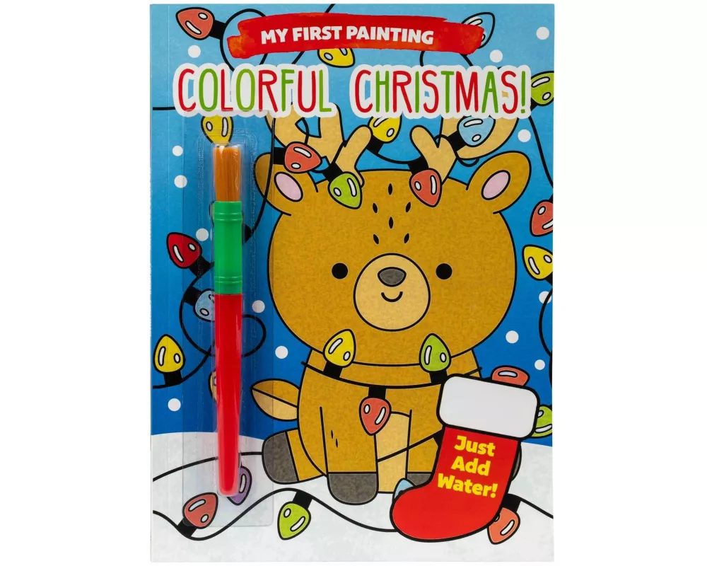 My First Painting: Colorful Christmas! - Mess Free Coloring Book, Water Coloring Book, Toddler Activity Book, for Kids Ages 3+