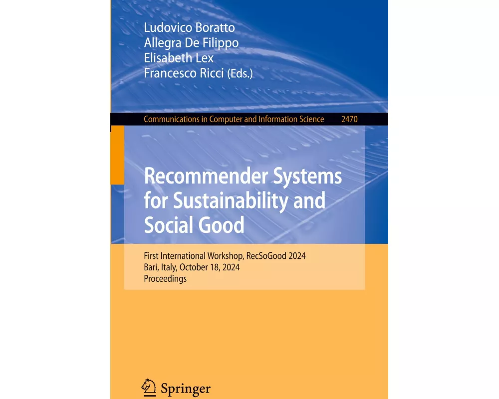 Recommender Systems for Sustainability and Social Good