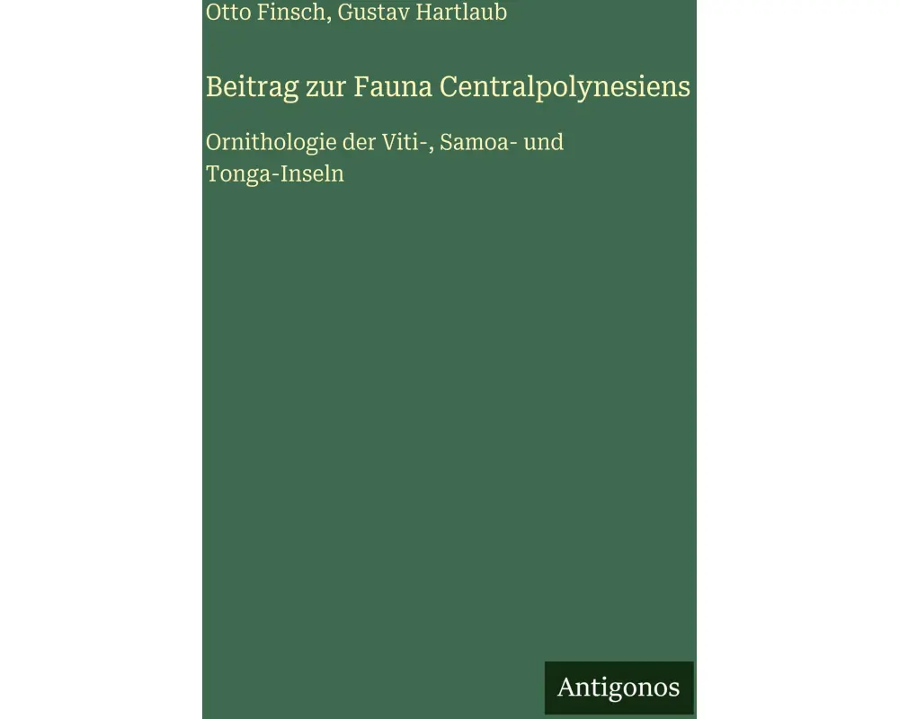 Beitrag zur Fauna Centralpolynesiens
