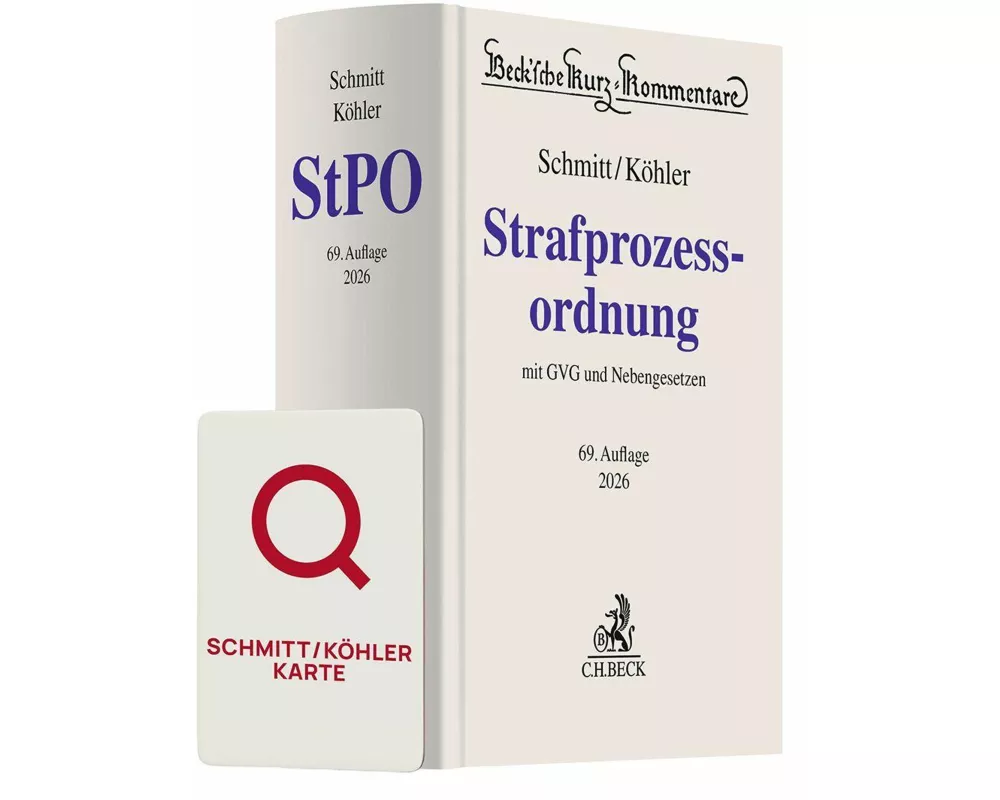 Schmitt/Köhler StPO Chat-Book 2026