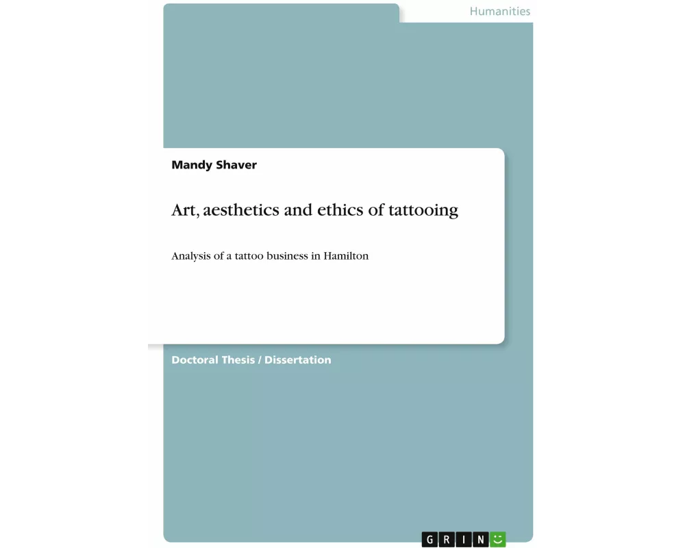 Art, aesthetics and ethics of tattooing