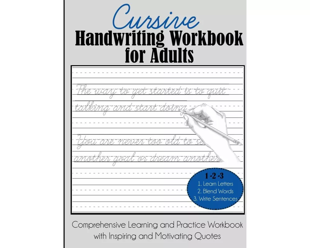 Cursive Handwriting Workbook for Adults