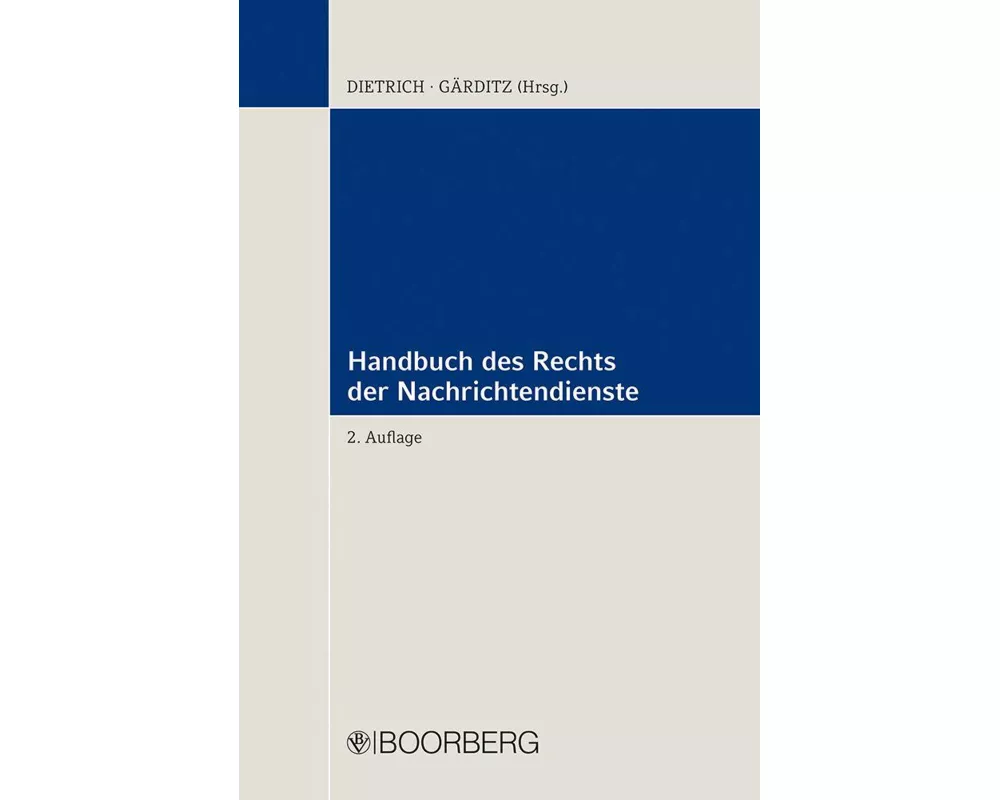 Handbuch des Rechts der Nachrichtendienste
