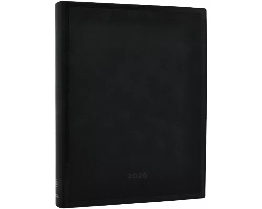 2026 Black Edition Bold Ultra 12-month Day-at-a-Time Softcover Flexi Dayplanner 2026 (Elastic Band Closure)