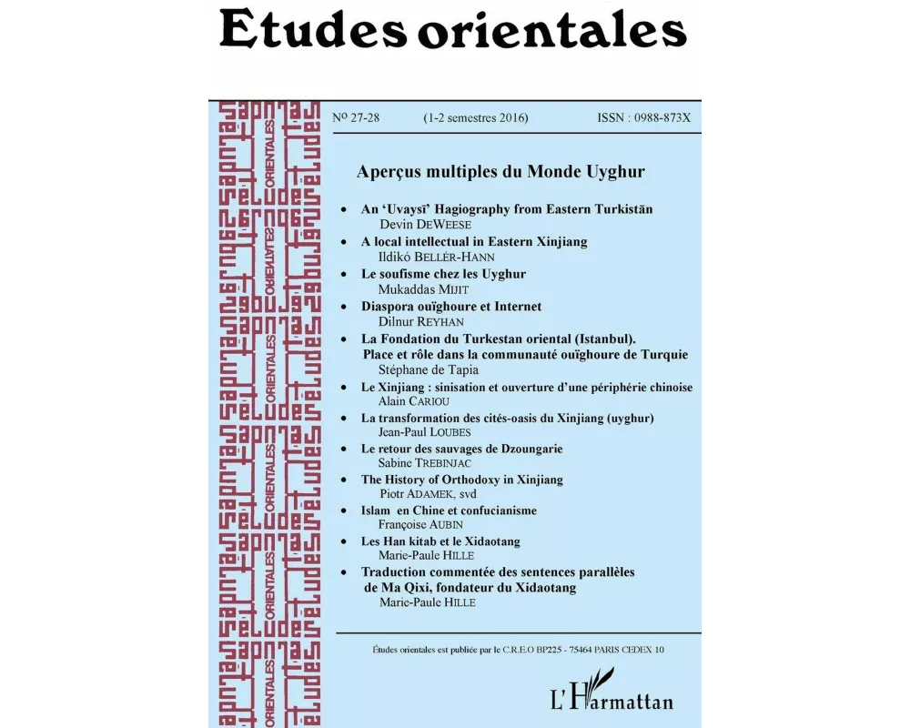 Etudes orientales