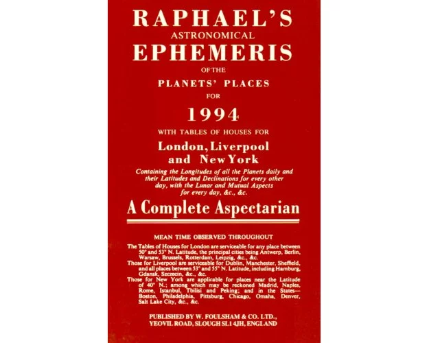 Raphael's Astronomical Ephemeris of the Planets' Places