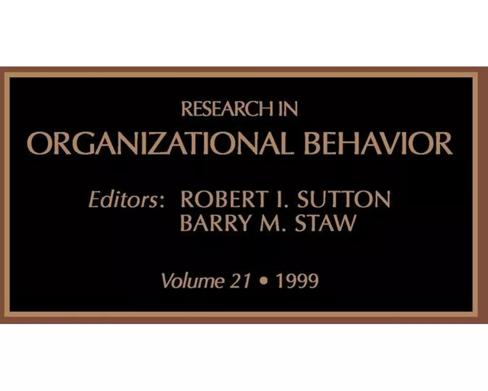 Research in Organizational Behavior