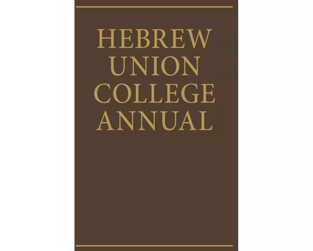 Hebrew Union College Annual Volume 23 PT.1