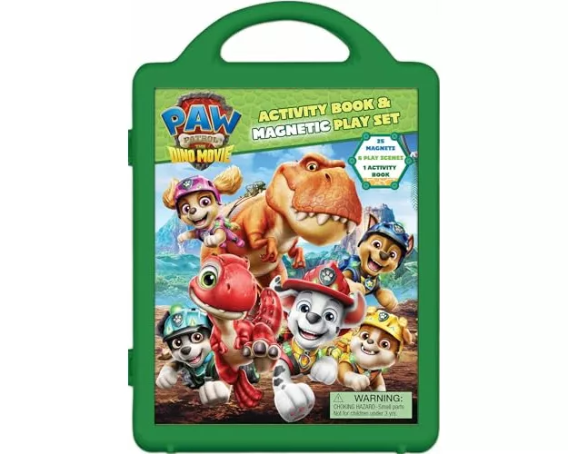 Paw Patrol The Dino Movie: Book and Magnetic Play Set