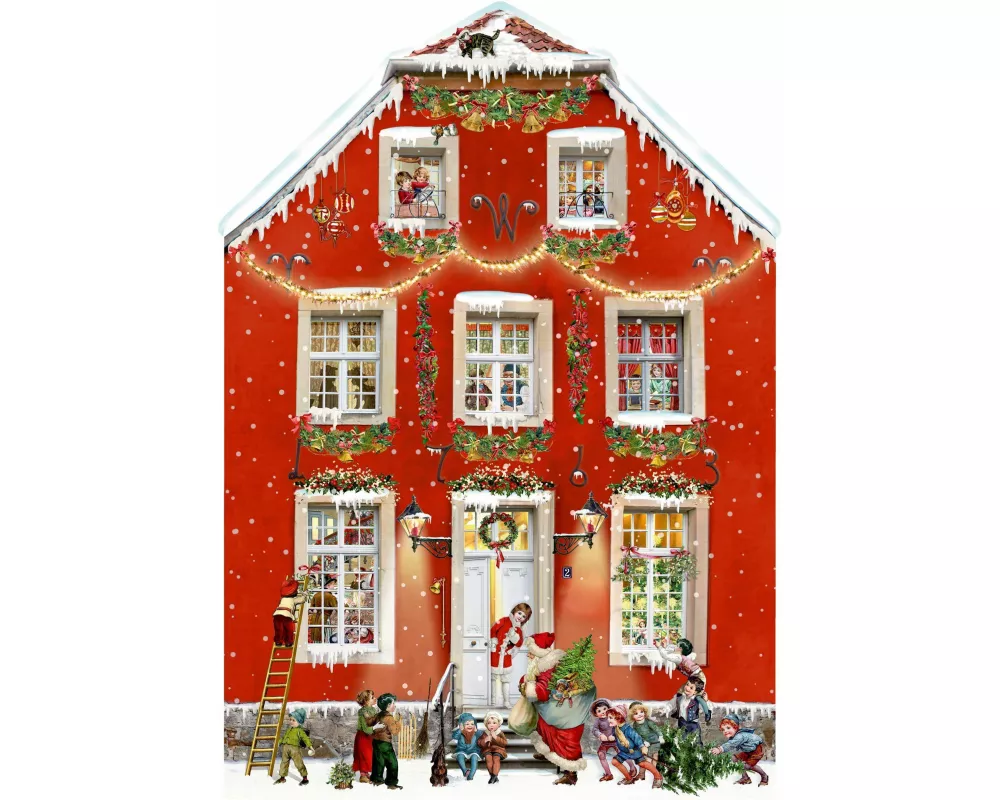 A3-Wand-Adventskalender – Weihnachten bei uns Zuhaus